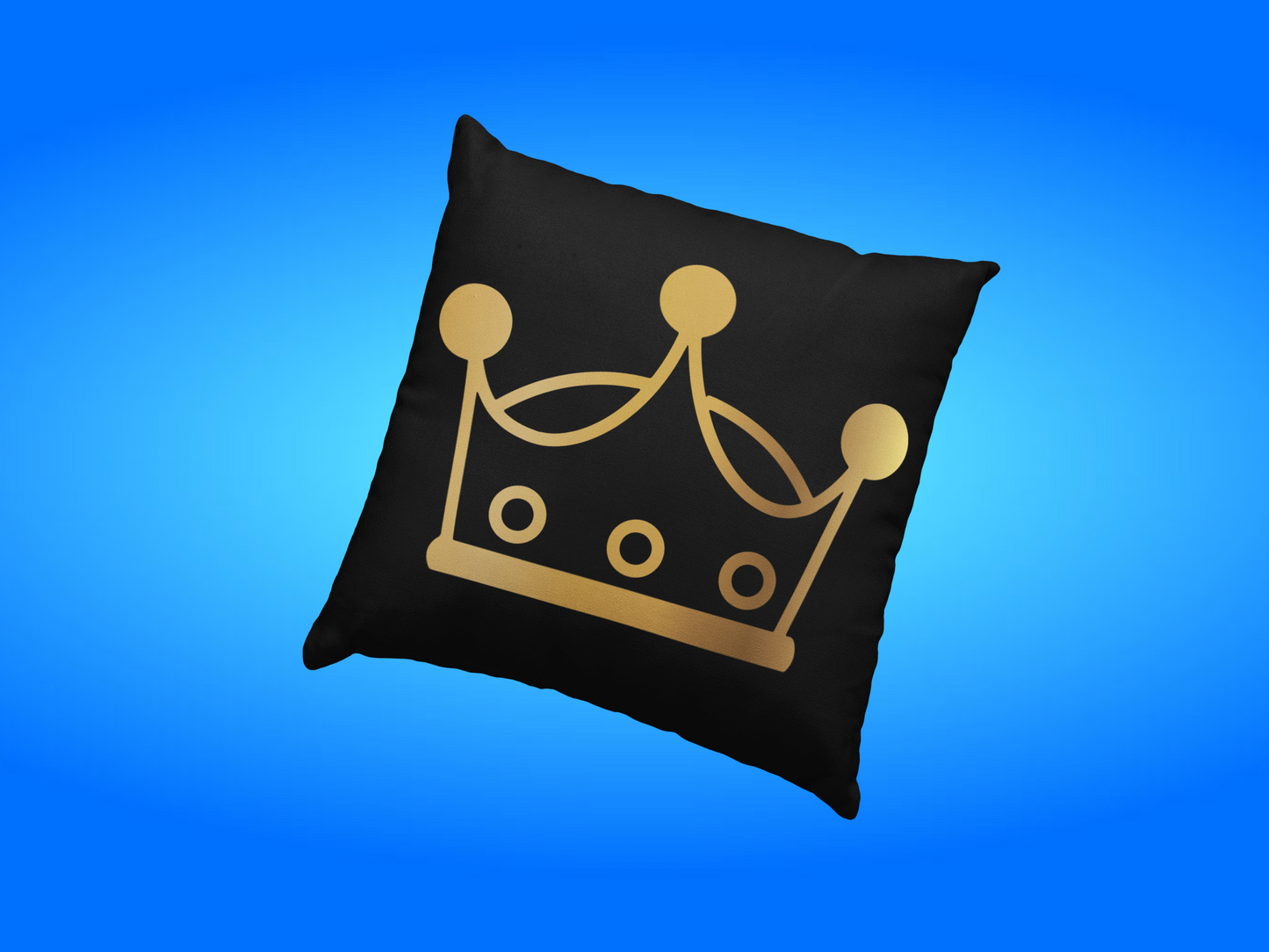Fearless Crown Logo Cushion Black/Gold